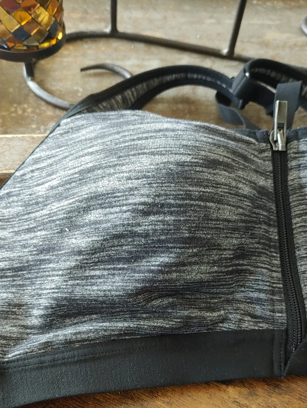 Victoria's Secret Sport 36B Sexy Heatherd Grey Sports Bra Built In Bra